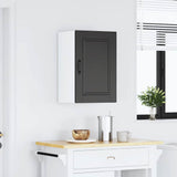 Kitchen Wall Cabinet Porto Black Engineered Wood 854028