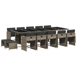 Garden Dining Set Grey, Dark Grey 3211172