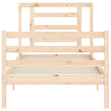 Bed Frame without Mattress 90x200 cm Solid Wood 3194686