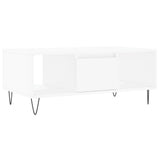 Coffee Table White 90x50x36.5 cm Engineered Wood 830588