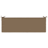 2-Piece Bench Cushions SOEST 2 pcs 100% Polyester Taupe 950245