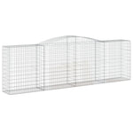 Arched Gabion Basket 400x50x120/140 cm Galvanised Iron 153536