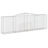 Arched Gabion Basket 400x50x120/140 cm Galvanised Iron 153536