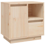 ZNTS Bedside Cabinet 50x34x50 cm Solid Wood Pine 814479