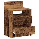 Bedside Cabinets 2 pcs with 2 Drawers Old Wood 40x33x60 cm 858575
