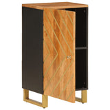 Side Cabinet Brown and Black 40x33.5x75 cm Solid Wood Mango 356807