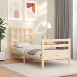 Bed Frame without Mattress Small Single Solid Wood Pine 3193881