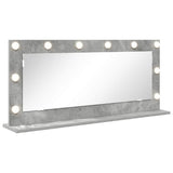 Vanity Mirror Rectangular Concrete Grey 100 x 45 x 18 cm 868328