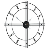 Wall Clock Black 60 cm Iron 4008410