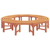 Tree Bench 2 pcs Natural 160 x 80 x 45cm Solid Eucalyptus Wood 3324836