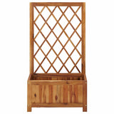 316541 Garden Raised Bed with Trellis Solid Acacia Wood