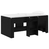 Kids'High Bed Frame 2 pcs Black Oak 163 x 101.1 x 68.5 cm 3422572
