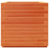 Garden Planter Wax Brown 50x50x49.5 cm Solid Wood Pine 3282516