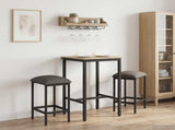 Bar Stool 2 pcs Light Grey 40 x 32 x 64 cm Engineered Wood 8006158