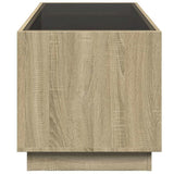 Coffee Table with Infinity LED Sonoma Oak 70x50x50 cm 847660