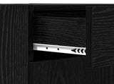 Storage Cabinet Black Oak 40 x 42.5 x 93 cm Engineered Wood 883140