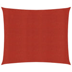 ZNTS Sunshade Sail 160 g/m² Red 4.5x4.5 m HDPE 311607