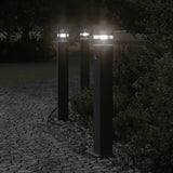 ZNTS Outdoor Floor Lamp with Sensor Black 80 cm Aluminium 4006401