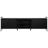 TV Cabinet 167.5 x 33 x 50 cm Black Oak Engineered Wood 8013722