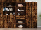 Highboard Smoked Oak 50x42.5x185 cm Engineered Wood 3281459