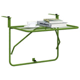 Balcony Table Green 60x40 cm Steel 340918