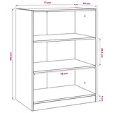 Wardrobe with Shelf with Storage Black oak 77 x 48 x 102 cm PB 8010915