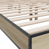 Bed Frame without Mattress Sonoma Oak 120x200 cm 3280198