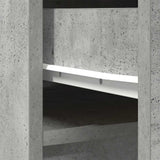 Highboard Concrete Grey 37.5x35x180 cm Engineered Wood 861664
