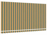 Awning Replacement Fabric Green and yellow 4.5 x 3 m Polyester 42000646