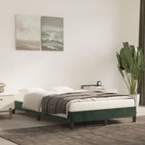 Bed Frame without Mattress Dark Green 120x190 cm Small Double Velvet 379505