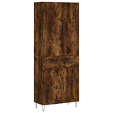 Highboard Smoked Oak 69.5x34x180 cm Engineered Wood 3198182