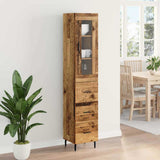 Highboard Old Wood 34.5 x 34 x 180 cm Engineered Wood 3415788