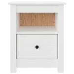 ZNTS Bedside Cabinets 2 pcs White 40x35x49 cm Solid Wood Pine 813712