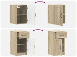 3 Piece Bathroom Cabinet Set UTRECHT Sonoma Oak Engineered Wood 3417812