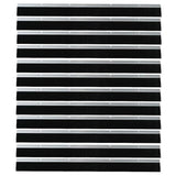 Screw-on Door Brush Seals 12 pcs Silver 100 cm Aluminium Alloy 42019496