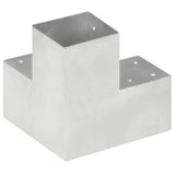 Post Connectors 4 pcs Y Shape Galvanised Metal 101x101 mm 145482