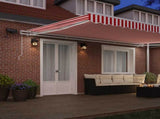 Retractable Awning Red and White 500 x 300 cm 3331262