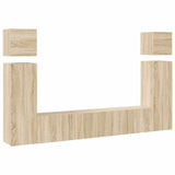 8 Piece TV Cabinet Set Sonoma Oak Engineered Wood 3079020