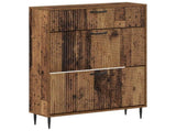 Shoe Cabinet HAARLEM 78 x 24 x 103 cm Engineered Wood Old Wood 896883