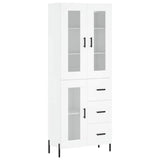 Highboard White 69.5x34x180 cm Engineered Wood 3198601
