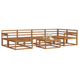 Outdoor Sofa Set 7 pcs Natural Solid Acacia Wood 3367847