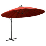 Hanging Garden Parasol Terracotta 3 m Aluminium Pole 47225