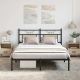 Bed Frame without Mattress Sonoma Oak 140x200 cm Engineered Wood 4106793