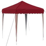 Pop-up Party Tent 195 x 195 x 245 cm Burgundy Oxford Fabric 42019719