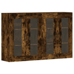 Wall Mounted Cabinets 2 pcs Smoked Oak Engineered Wood 3197910