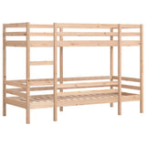 Bunk Bed without Mattress 90x190 cm Single Solid Wood Pine 3284221
