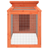 Rabbit Hutch Brown 100.5x54x55 cm Solid Wood Pine 172289