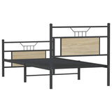 Bed Frame without Mattress Sonoma Oak 80x200 cm Engineered Wood 4106801
