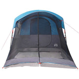 Family Tent Tunnel 8-Person Blue Waterproof 94786