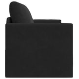 Folding Sofa Bed Black 124 x 71 x 78 cm Velvet 42030517